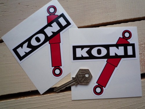 Koni shaped race car - koni, stickers